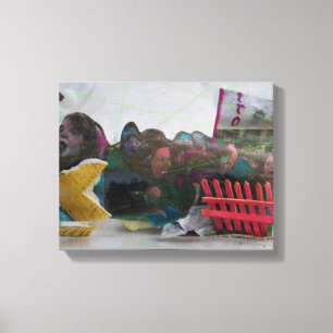 Manifestation Student Strike K7 1986 Mixed-media C Canvas Print