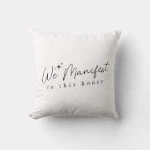 Manifestation Throw Pillow for Home Decor