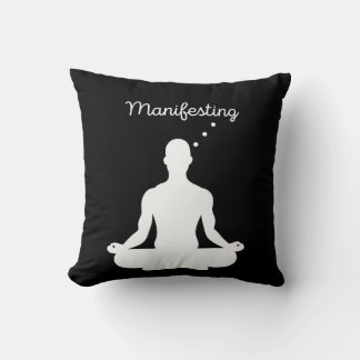 Manifesting Meditation Visual for Positive Vibes a Cushion
