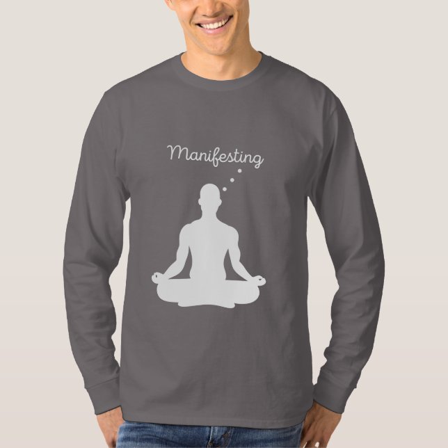 Manifesting Meditation Visual for Positive Vibes a T-Shirt (Front)