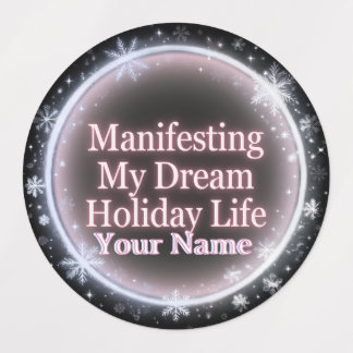Manifesting My Dream Holiday Life Black Pattern
