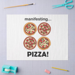 Manifesting Pepperoni Pizza Tissue Paper