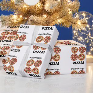 Manifesting Pizza Party Wrapping Paper
