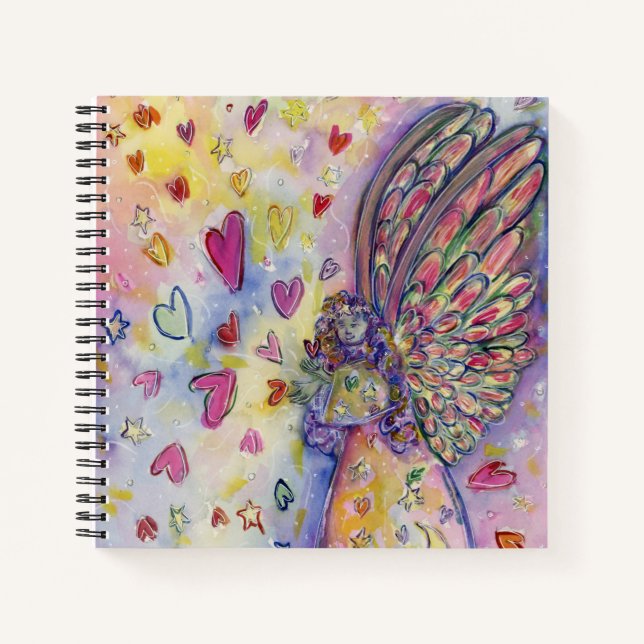 Manifesting Universe Angel Art Journal Notebook (Front)