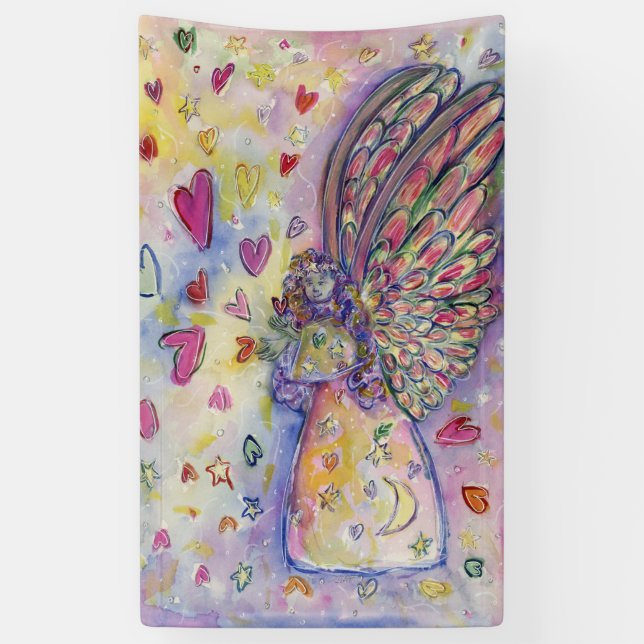 Manifesting Universe Angel Hearts Custom Banners (Vertical)