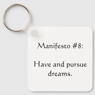 Manifesto #8 key ring