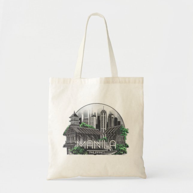 Manila City Philippines Tote Bag (Front)