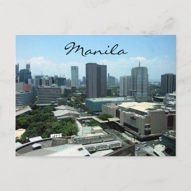 manila city view postcard (Front)