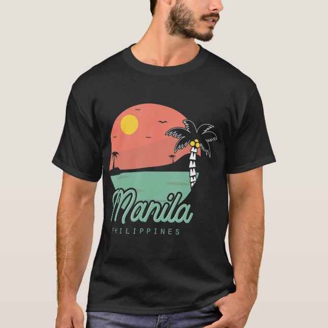 Manila Filipino Pinoy Summer Philippines  T-Shirt (Front)