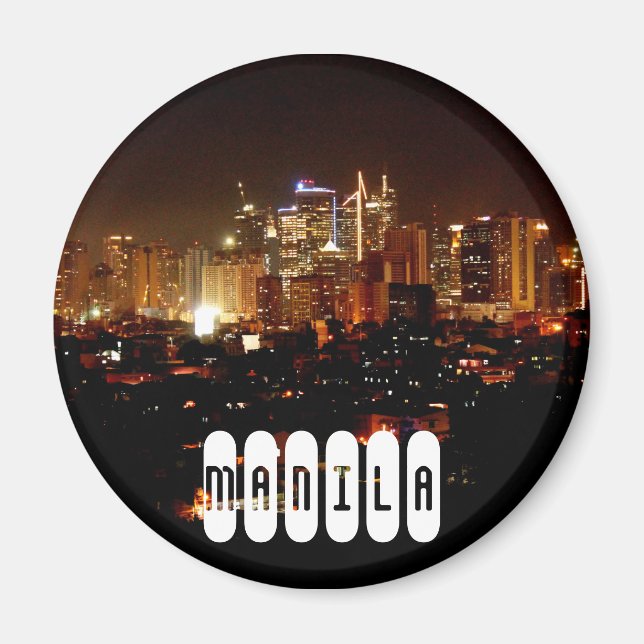Manila in Philippines Magnet (Front)