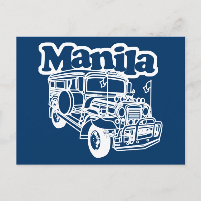Manila Jeepney Postcard (Front)