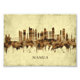 Manila Philippines Cityscape Photo Print