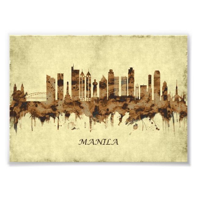 Manila Philippines Cityscape Photo Print (Front)