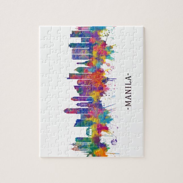 Manila Philippines Skyline Jigsaw Puzzle (Vertical)