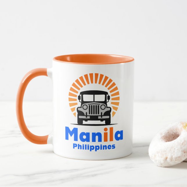 Manila Philippines Southeast Asia Mug (With Donut)