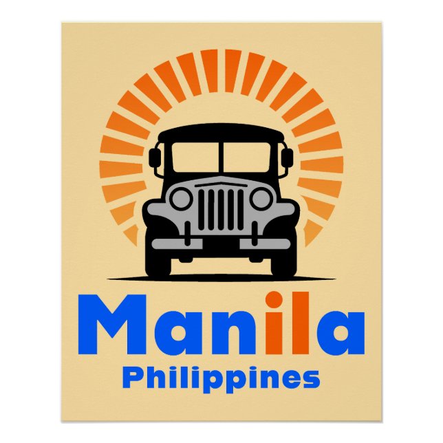 Manila Philippines Southeast Asia Poster (Front)