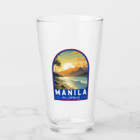Manila Philippines Travel Art Vintage