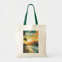 Manila Philippines Travel Art Vintage