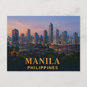  ✈️ Manila Philippines Travel Gift 🌴 Postcard