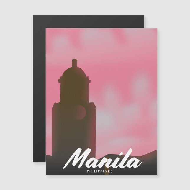 Manila Philippines travel poster. (Front/Back)
