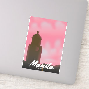 Manila Philippines travel poster.