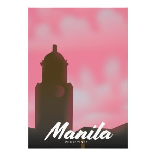 Manila Philippines travel poster. Photo Print