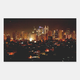 Manila Rectangular Sticker