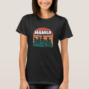Manila Retro Philippines Vintage Filipino Travelin T-Shirt