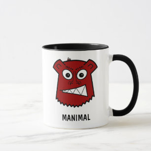 Manimal red mug