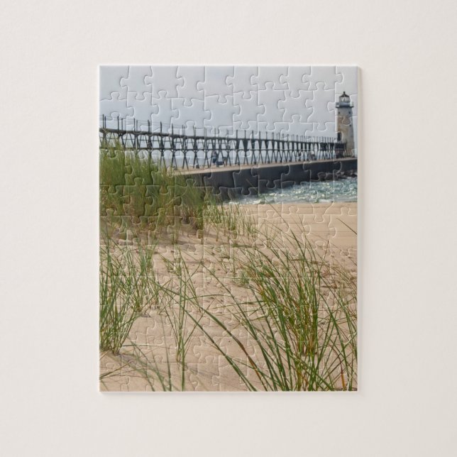 Manistee Lighthouse Jigsaw Puzzle (Vertical)