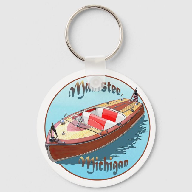 Manistee, Michigan Key Ring (Front)