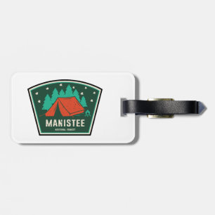 Manistee National Forest Camping Luggage Tag