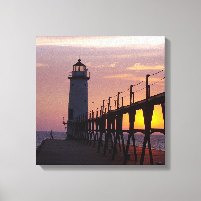 Manistee North Pierhead Light canvas print (Front)