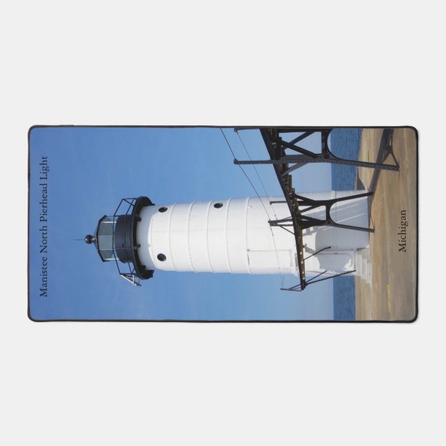 Manistee North Pierhead Light desk mat (Front)