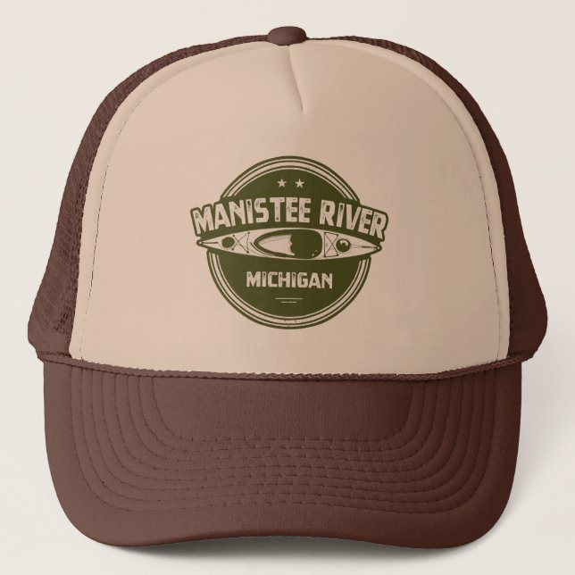 Manistee River, Michigan Trucker Hat (Front)