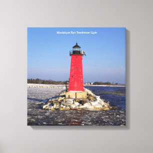 Manistique East Breakwater Light canvas print