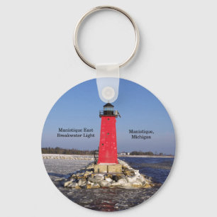 Manistique East Breakwater Light key chain