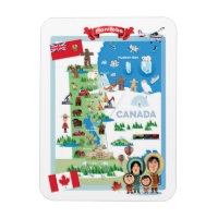Manitoba Canada Cartoon Poster