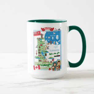 Manitoba Canada Cartoon Poster Mug