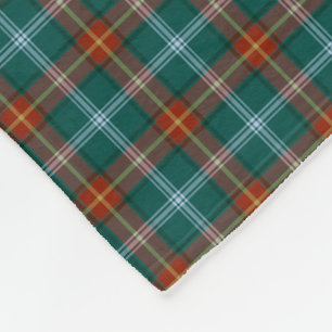 Manitoba Canada Tartan Fleece Blanket