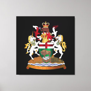 Manitoba coat of arms canvas print