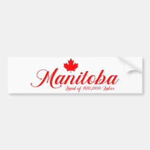Manitoba (decorative) bumper sticker