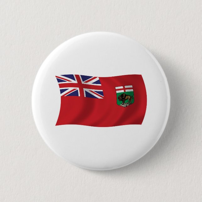 Manitoba Flag Button (Front)