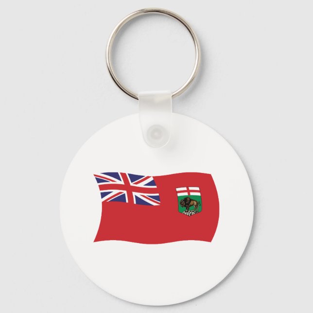 Manitoba Flag Keychain (Front)