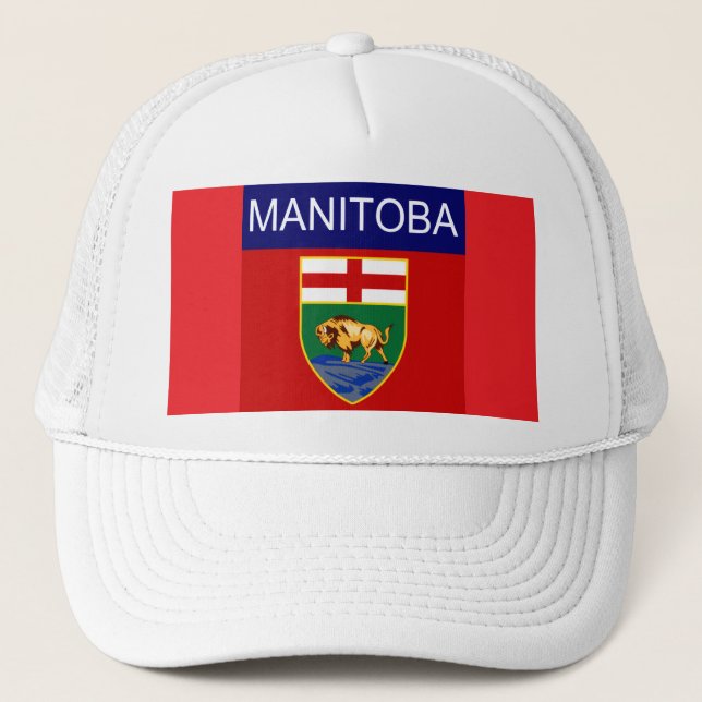 Manitoba Flag Trucker Hat (Front)