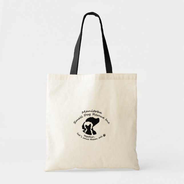 Manitoba Small Dog rescue Tote Bag (Front)