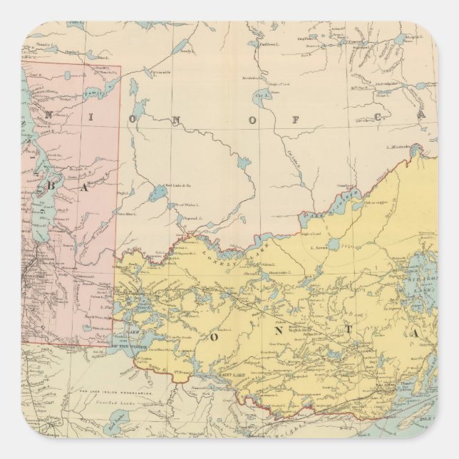Manitoba Square Sticker (Front)