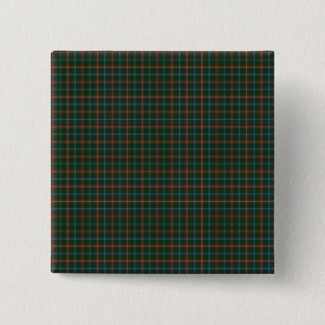 Manitoba tartan 15 cm square badge (Front)