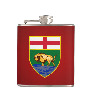 Manitoban coat of arms Flask