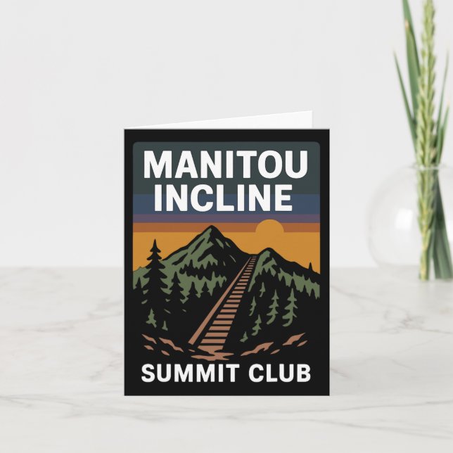 Manitou Incline Summit Club  Card (Front)